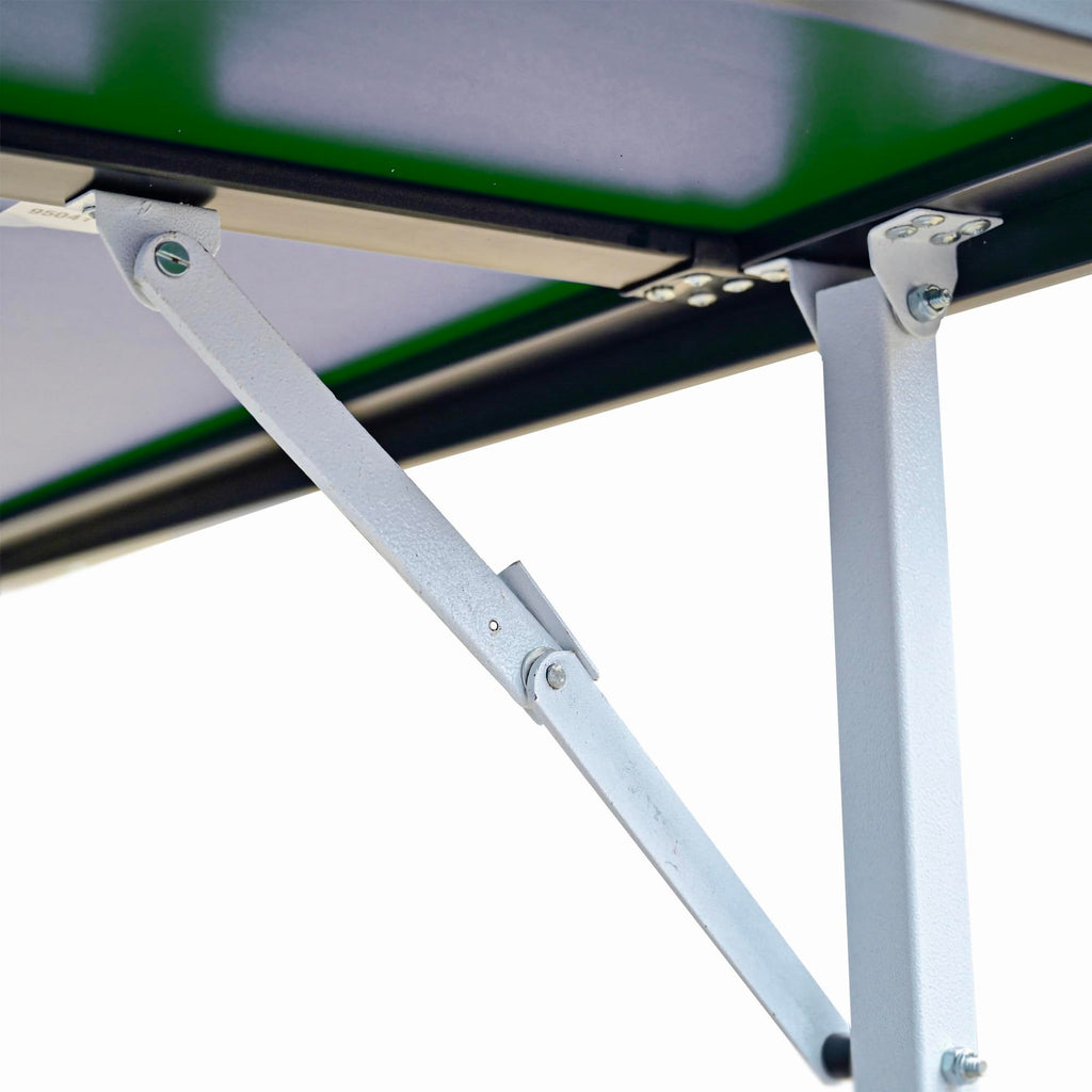 Butterfly Compact Outdoor Ping Pong Table - Thick Outdoor Table Tennis Table - All-Weather Removable Ping Pong Net Included - Ships Assembled - Folds and Rolls for Easy Transport