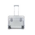 Perle Path All Aluminum Rolling Camera Case, Pilot case, Camera roller bag, Carry on, Hard Shell Photography Equipment suitcase with 4 Wheels and Telescopic Handle (Siver （only luggage)