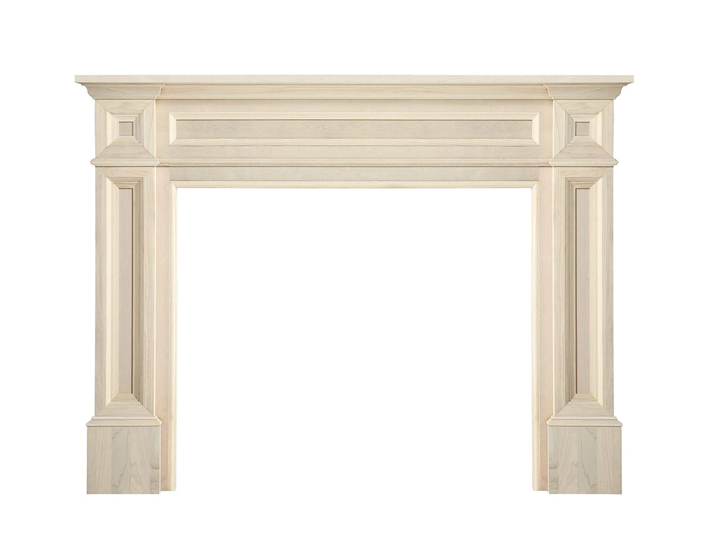 Pearl Mantels ARYB50140 Rich Architectural Quality Wood Mantel Surround, 50"W x 42"H, Unfinished