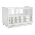 Oxford Baby Dawson Modern 3-in-1 Convertible Island Baby Crib, White, Green Guard Gold Certified