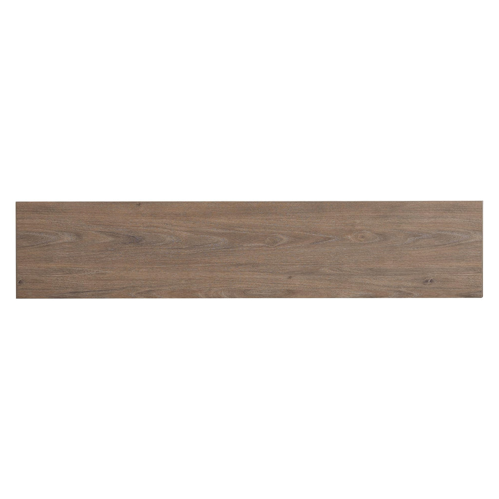 Henn&Hart 56" Fluted Wooden Rectangular Console Table Ribbed Entryway Table, Sofa Table for Entryway, Living Room, Couch, Hallway, or Office, Weathered Gray