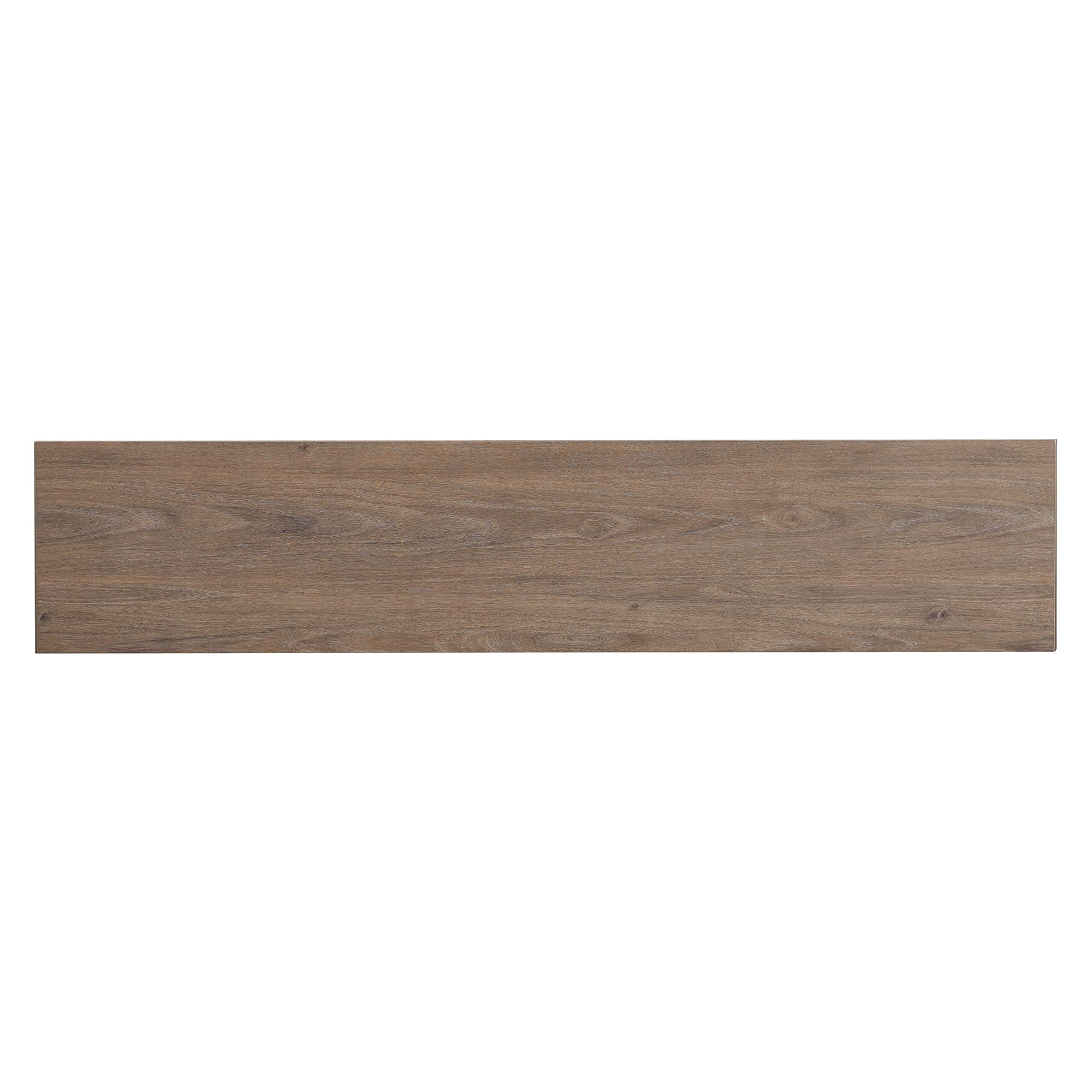 Henn&Hart 56" Fluted Wooden Rectangular Console Table Ribbed Entryway Table, Sofa Table for Entryway, Living Room, Couch, Hallway, or Office, Weathered Gray