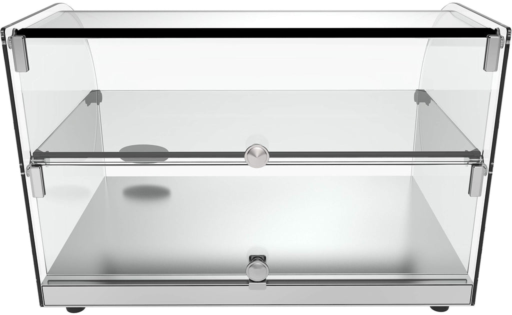 KoolMore - DC-2C 22" Commercial Countertop Bakery Display Case with Front Curved Glass and Rear Door - 1.5 cu. ft.