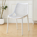 BK&MF Portable Indoor Stackable Dining Chairs Set of 4,Plastic Kitchen Chairs Lightweight Commercial Event Chair Oversize for Wedding Party Picnic,D,53x82cm(21x32inch)