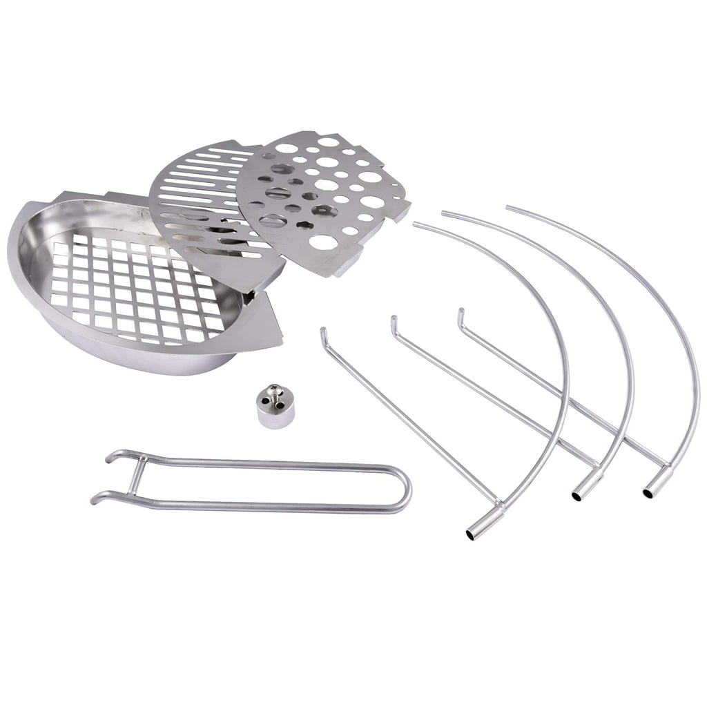 Char-Broil Oklahoma Joe's Bronco Barrel Drum Smoker Bundle with 630 Square Inch Cooking Surface and Triple Grate
