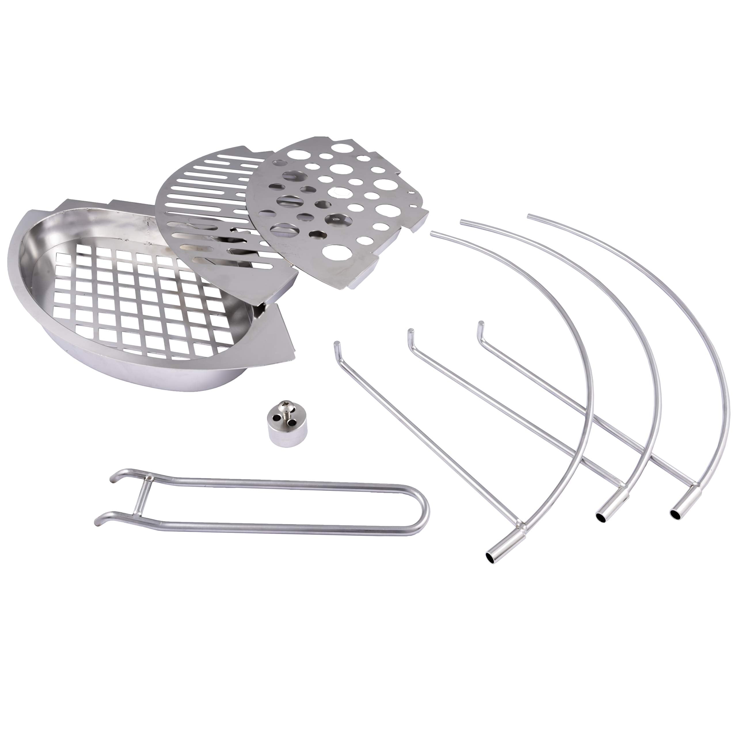 Char-Broil Oklahoma Joe's Bronco Barrel Drum Smoker Bundle with 630 Square Inch Cooking Surface and Triple Grate