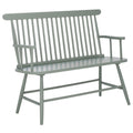 SAFAVIEH Home Collection - Eton Sage Green Solid Wood Bench, Farmhouse Spindle Back Indoor Seating for Entryway or Dining (BCH3300A)