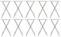 BTEXPERT White 2.63 Foot 32in Round Plastic Bar Height Folding Cocktail Table 330lb Weight Capacity Commercial Portable Banquet Dining Wedding Party Standing Event Indoor Outdoor Thick Top Set of 10