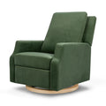 Namesake Crewe Glider Recliner Nursery Chair - GREENGUARD Gold & Certi-PUR US Certified Rocker Recliner - Glider Rocking Chair for Nursery & Living Room - Manual, 360° Swivel, Green