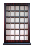TIMELYBUYS 30 Piece Ebony Wood Watch Display Wall Hanging Case and Storage Organizer Box and Stand Father's Day Gift