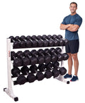 DF516- Three Tier 55" Dumbbell Rack by Deltech Fitness