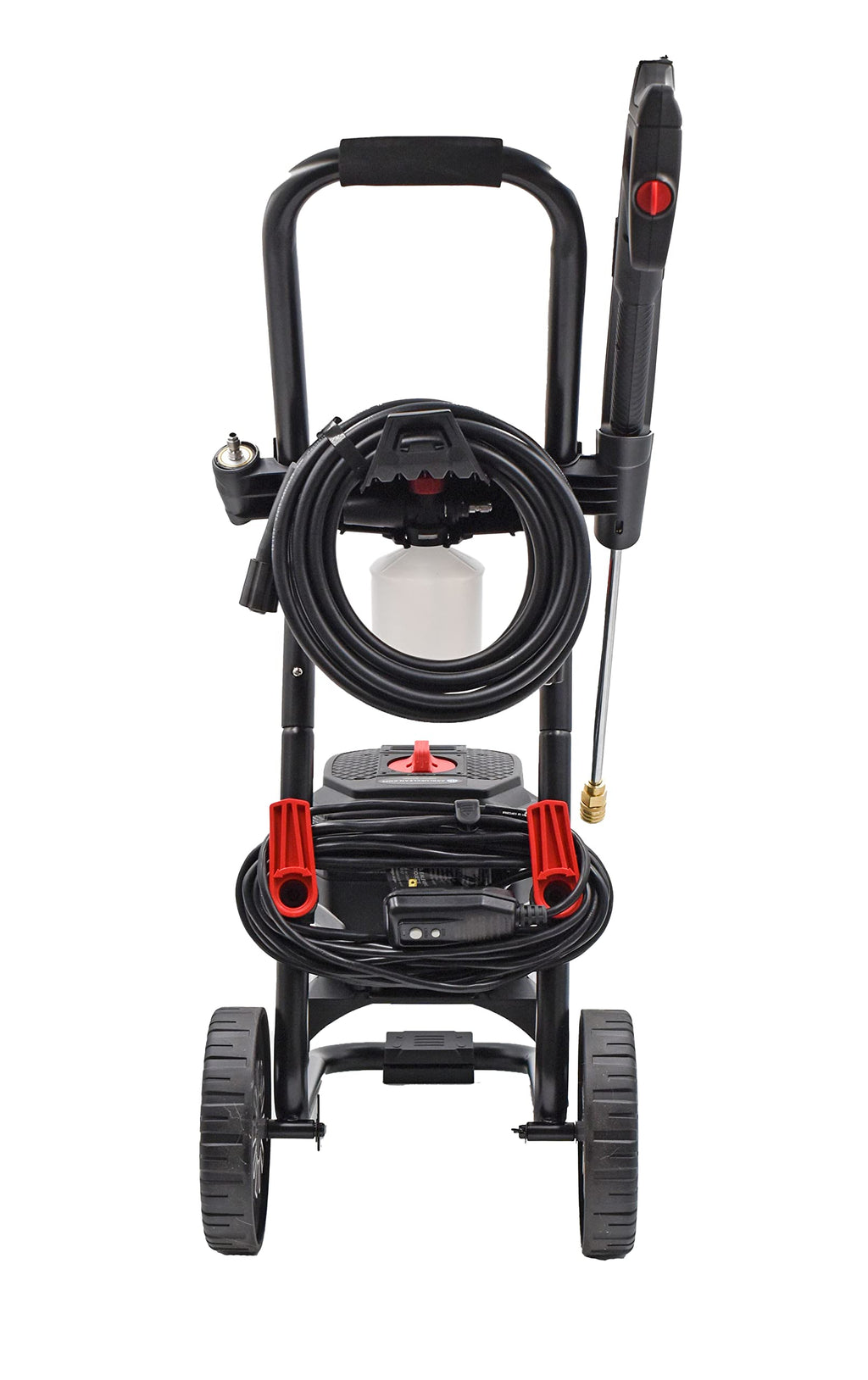 AR Blue Clean BCXP22300P Electric Pressure Washer-2300 PSI, 1.7 GPM, 13 Amps Quick Connect Accessories, Two Wheel Trolley, On Board Storage, Portable Pressure Washer, High Pressure, Car washer, Patio