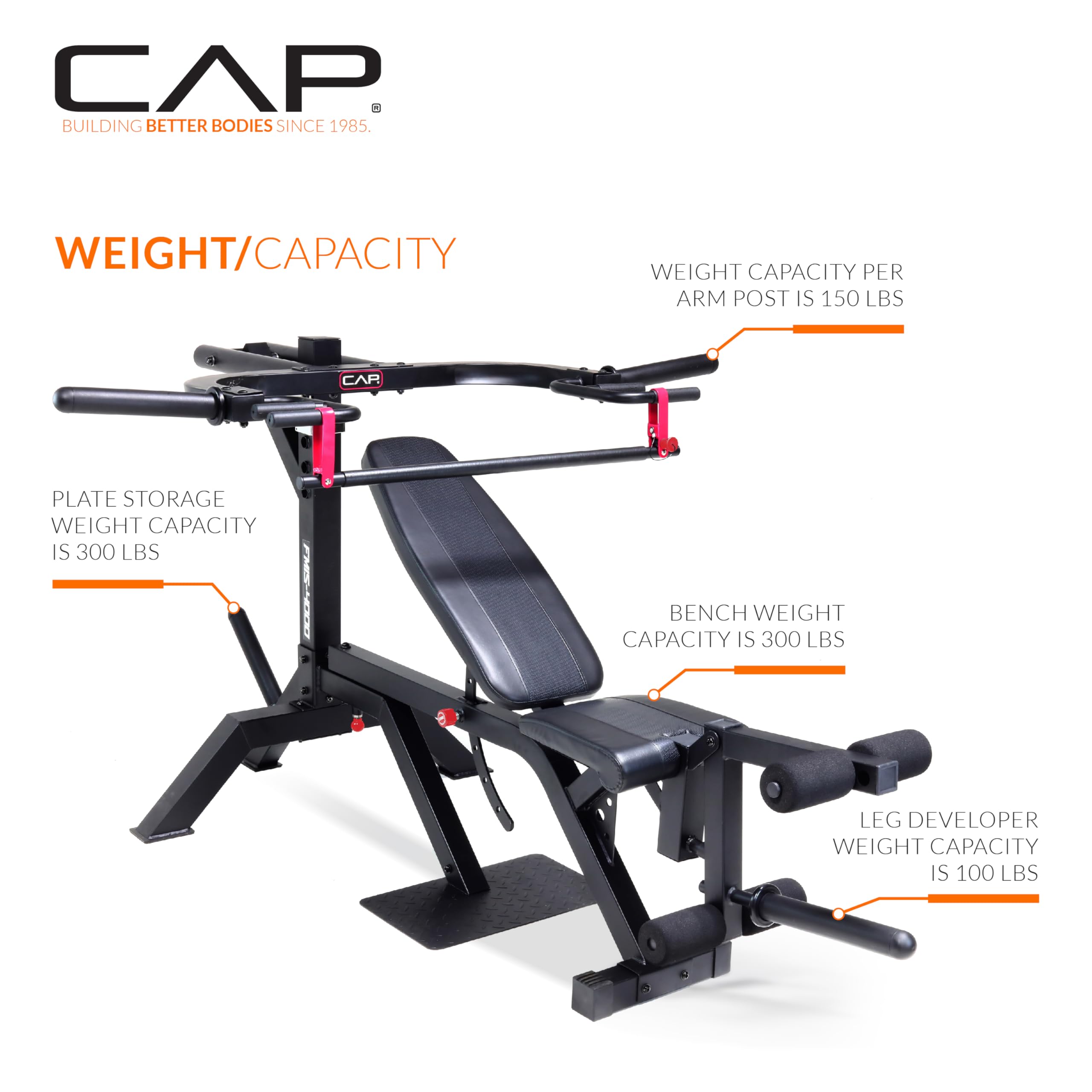 Cap Barbell Multifunctional Leverage Gym Machine for Full-Body Strength Training