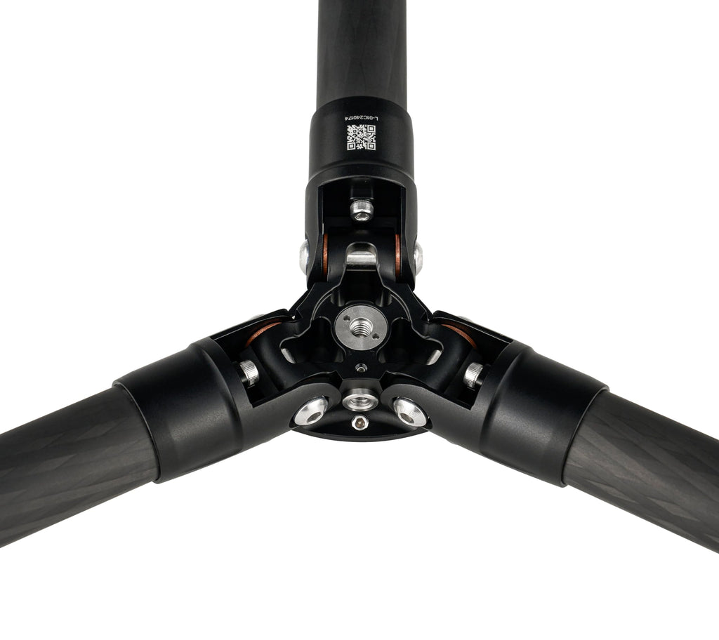 Leofoto LS-284CEXX Travel Tripod w/Built-in Leveling Head, Ranger Series, Carbon Fiber, 4 Leg Sections, Lightweight, Ball Head Optional (Tripod)