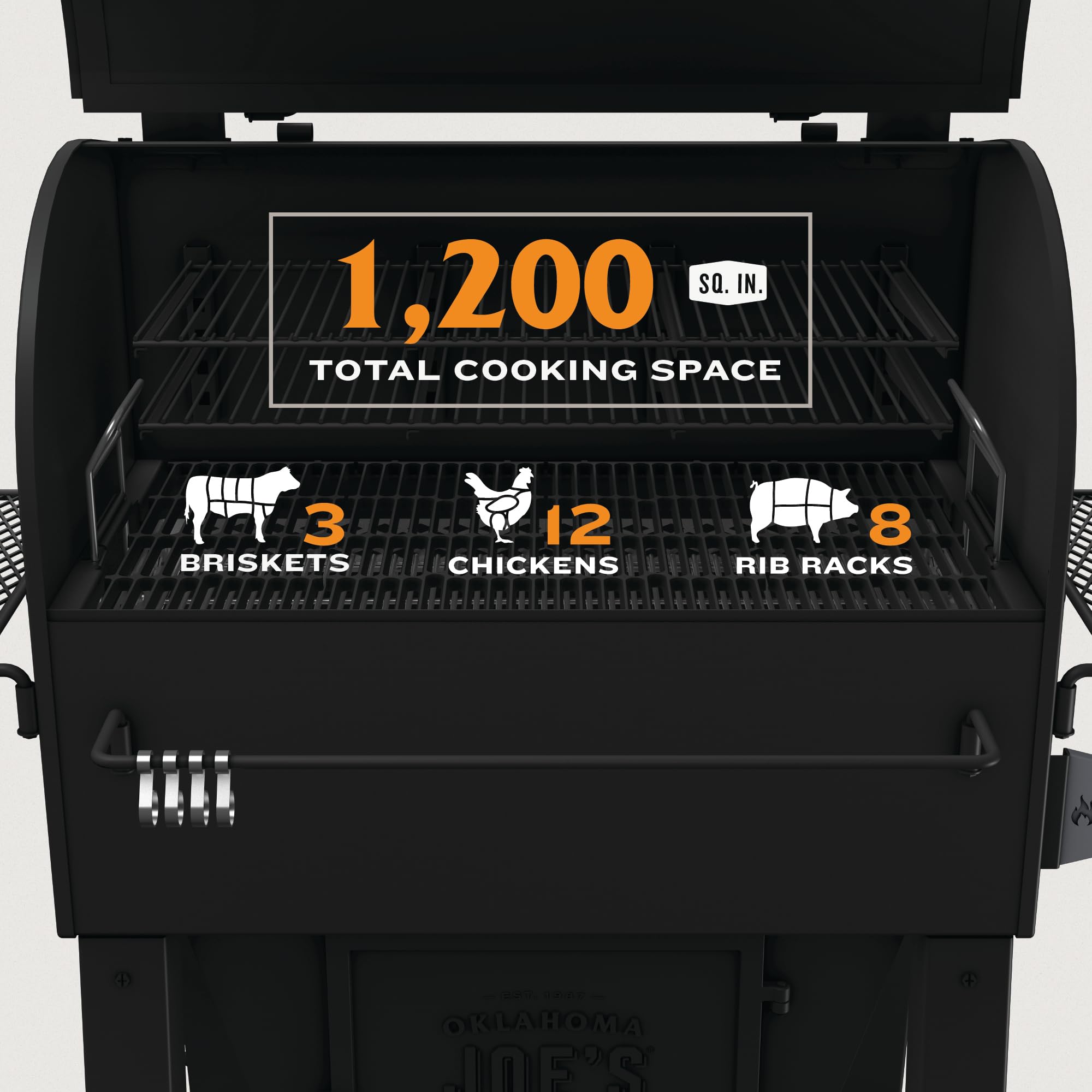 Oklahoma Joe's Marshal Centerbox Smoker, Black - 23202164