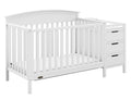 Graco Benton 4-in-1 Convertible Crib and Changer – GREENGUARD Gold Certified, Crib & Changing-Table Combo, Water-Resistant Changing Pad, Converts to Toddler Bed, Daybed and Full-Size Bed (White)