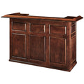 RAM Game Room Dry Bar with mini fridge pocket 72" Chestnut
