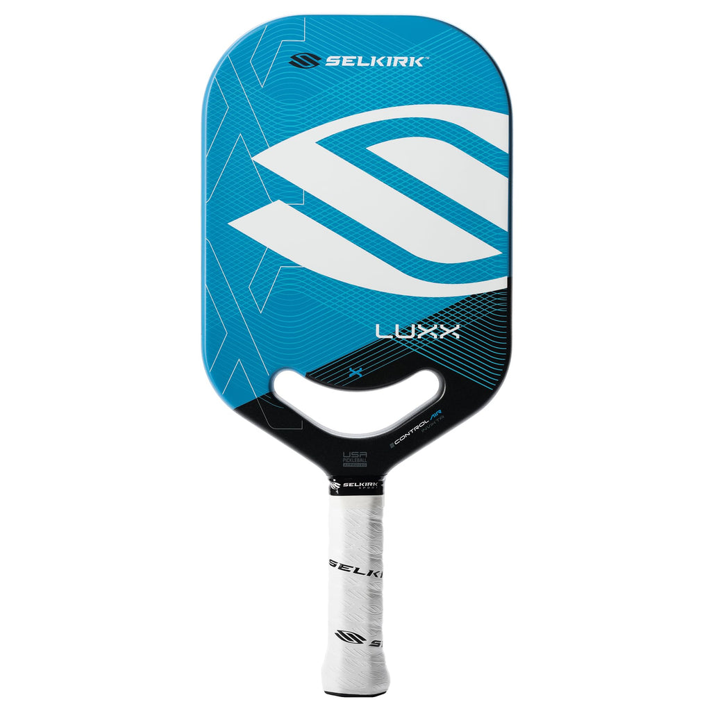 Selkirk Sport LUXX Control Pickleball Paddle | Florek Carbon Fiber Pickleball Paddles with a Polypropylene X7 Core | The Pickle Ball Racket Designed for Ultimate Power & Control | Invikta Blue