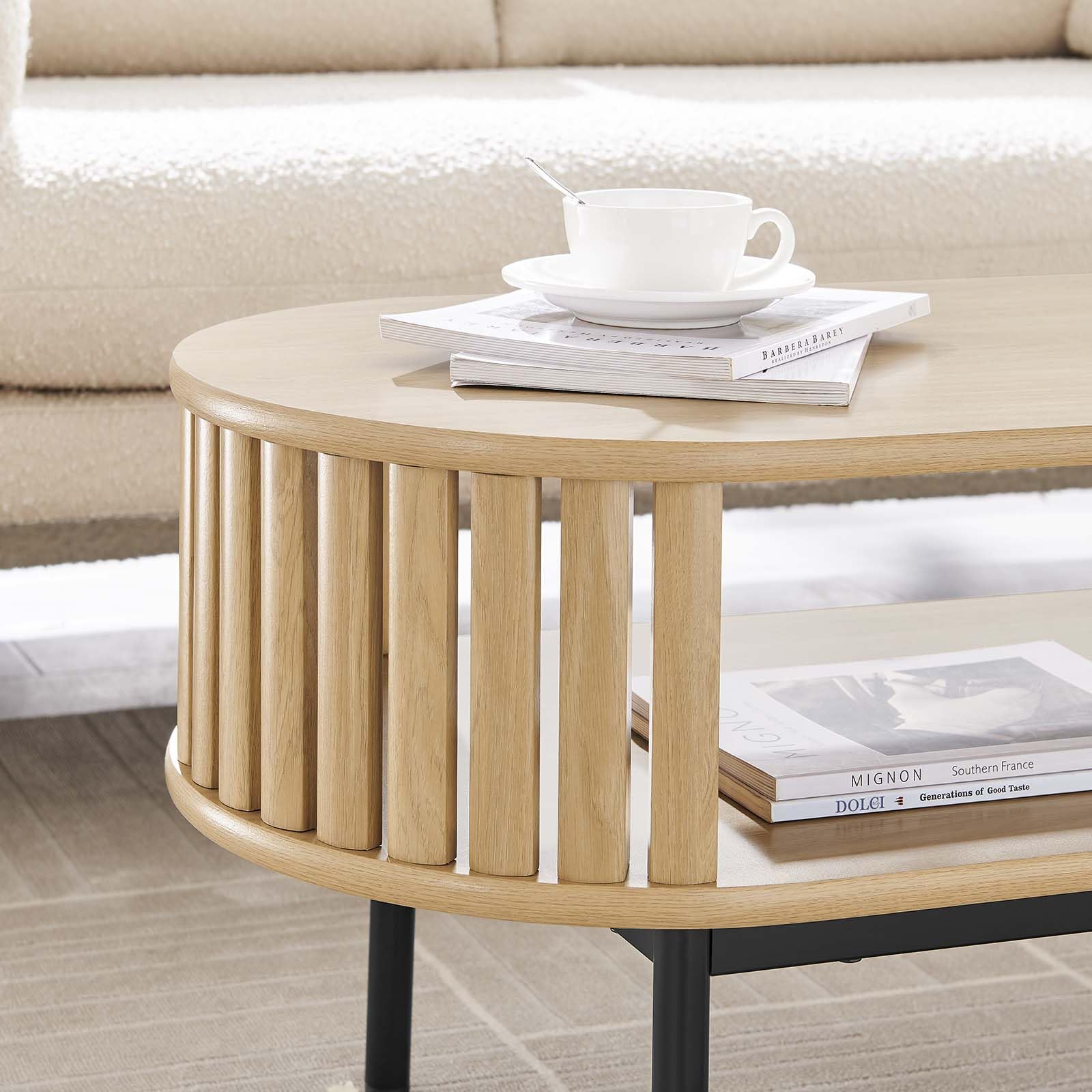 Modway Fortitude Modern Coffee Table, Oak