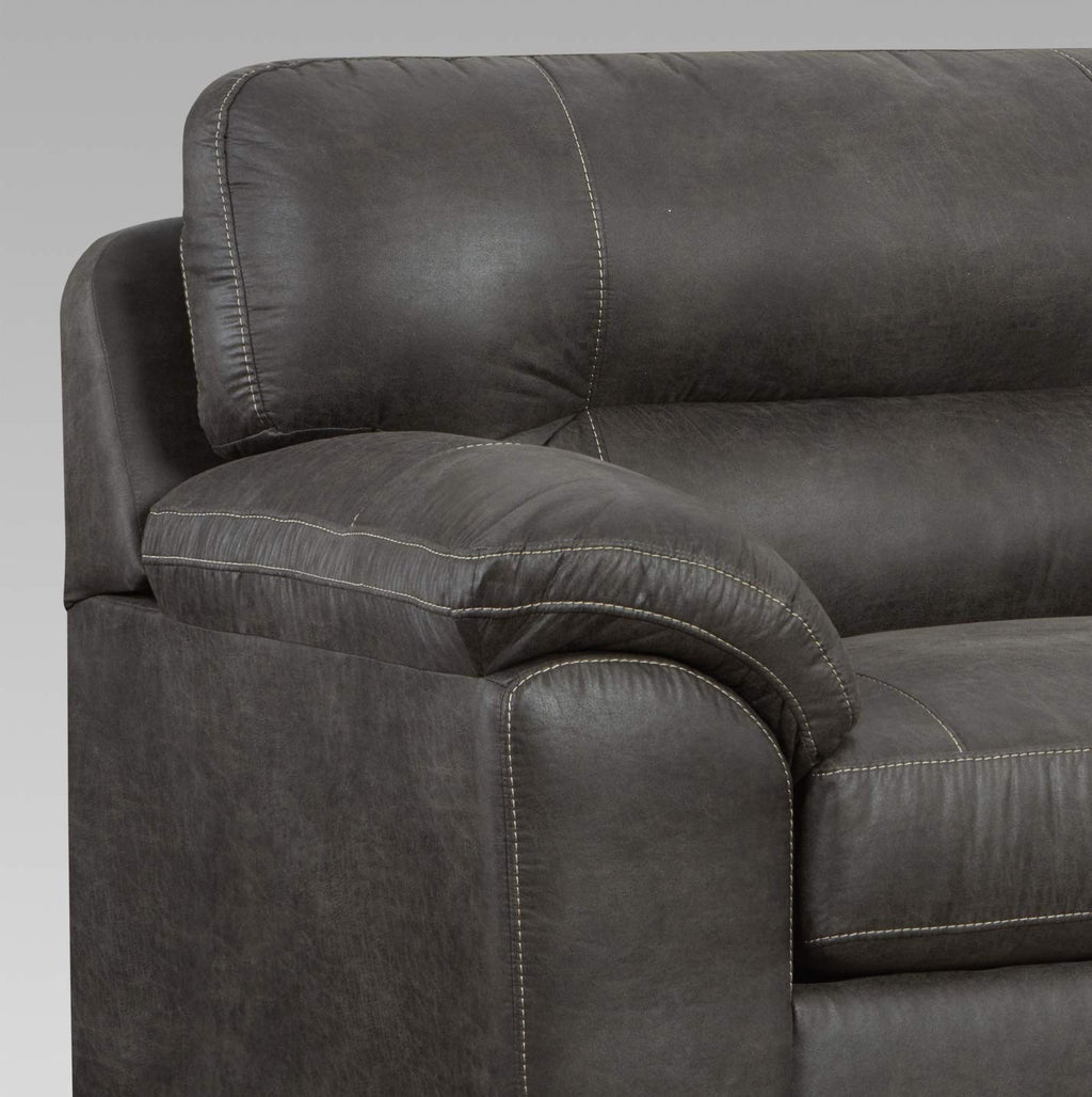 Roundhill Furniture Tirana Contemporary Fabric Pillow-top Arm Chair, Sequoia Ash