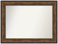 Amanti Art Bronze Wall Mirror 35x46 Ballroom Bronze Rectangle Bathroom Mirror for Wall Decor Living Room, X-Large Traditional Frame, Hangs Horizonally and Vertically, Bathroom Decor, Non-Beveled Edge