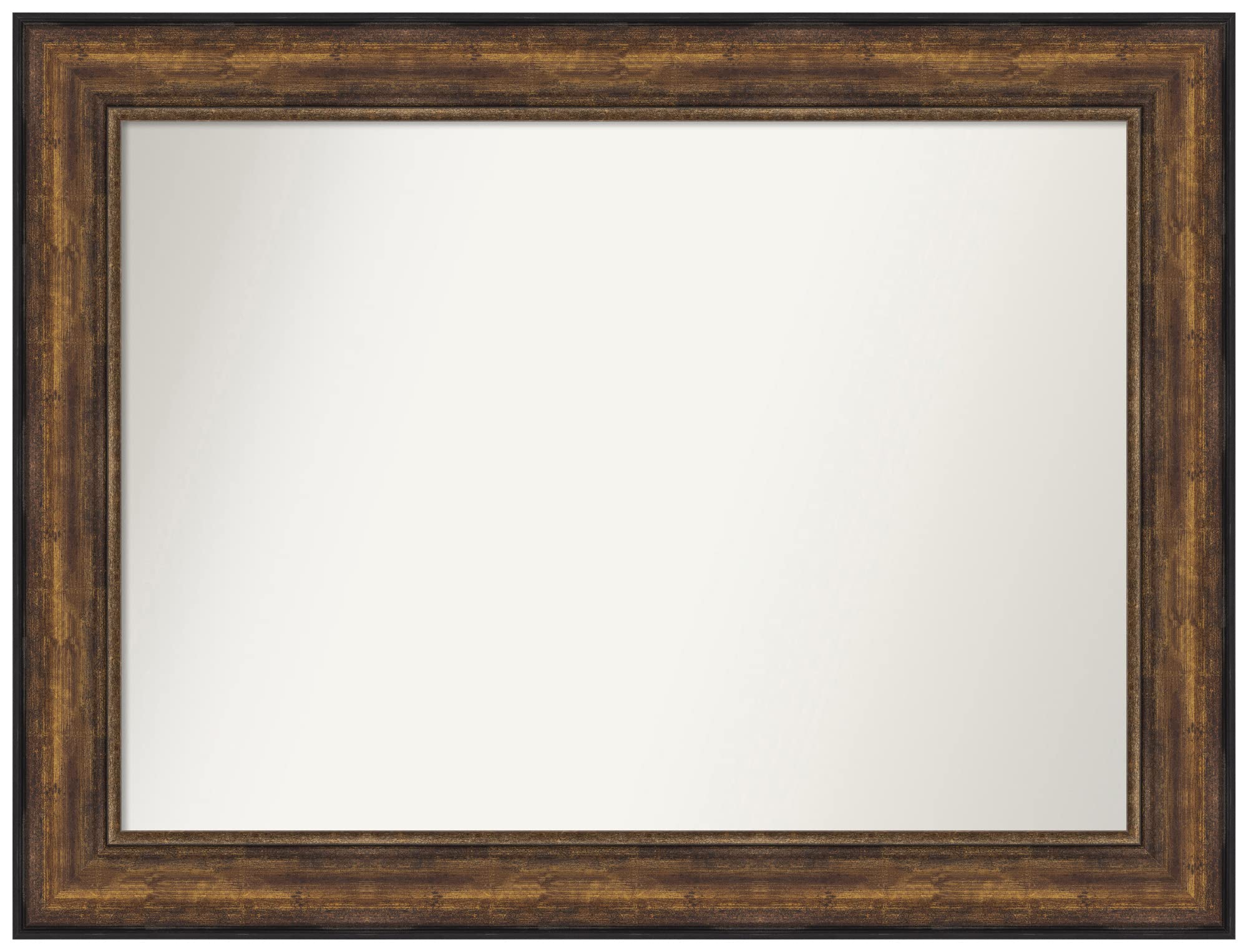 Amanti Art Bronze Wall Mirror 35x46 Ballroom Bronze Rectangle Bathroom Mirror for Wall Decor Living Room, X-Large Traditional Frame, Hangs Horizonally and Vertically, Bathroom Decor, Non-Beveled Edge
