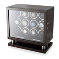 12 Watch Winder for Automatic Watches with LED Light and LCD Touchscreen Control (White)