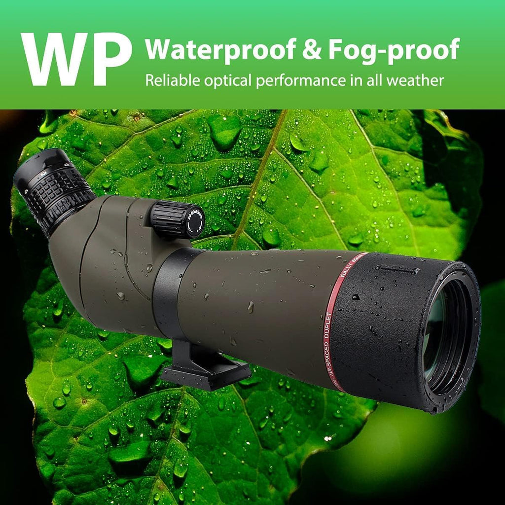 SVBONY SV13 Spotting Scope with SC002 WiFi Camera for Digiscoping, Waterproof & Fofproof, 20-60x80mm Long Range Spotter Scope for Wildlife Observation, Bird Watching