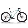 SAVADECK Carbon Fiber Mountain Bike with Shimano Deore M6100 12-Speed, MTB Bicycle with Hydraulic Disc Brakes(Green, 27.5 * 17)