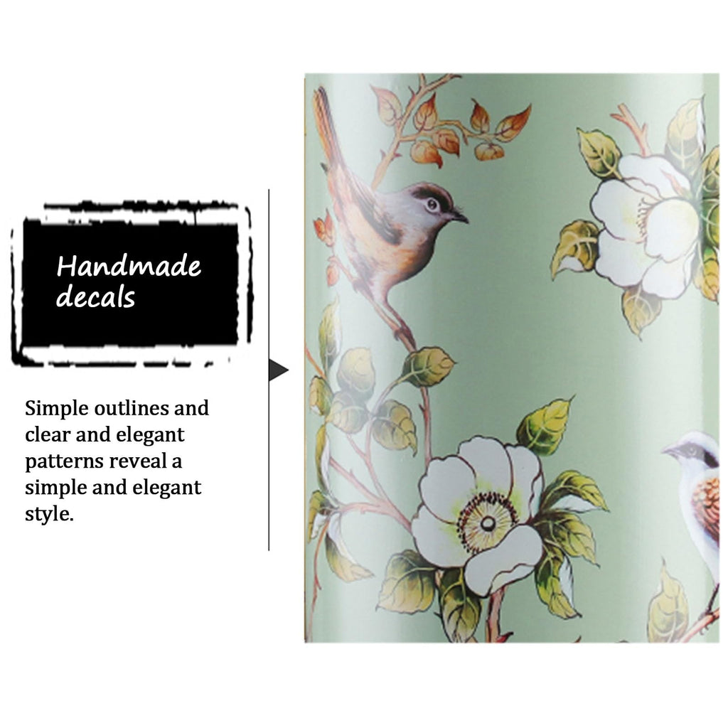 CHENWMZ Multifunctional Handmade Painted Porcelain Umbrella Stand – Stylish Ceramic Floor Vase & Storage Holder for Entryway, Entryway Decor, Handcrafted Umbrella Holder