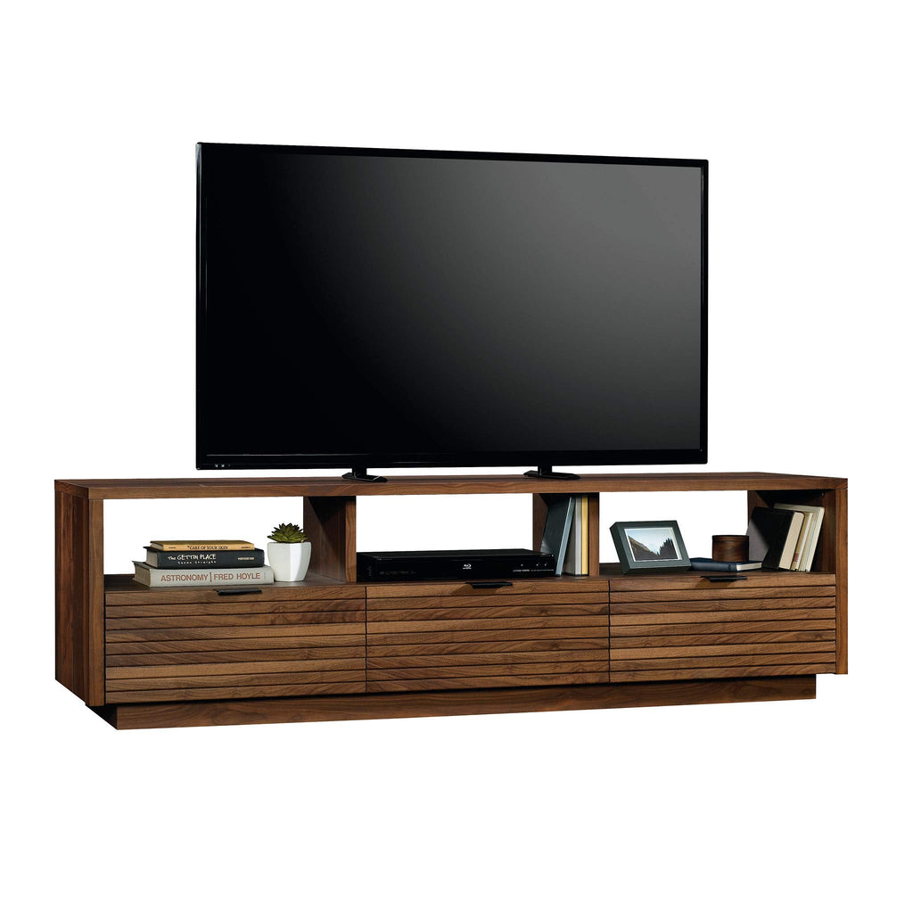 Sauder Harvey Park TV Credenza, Accommodates up to 70-Inch TV, Large Credenza - Grand Walnut Finish