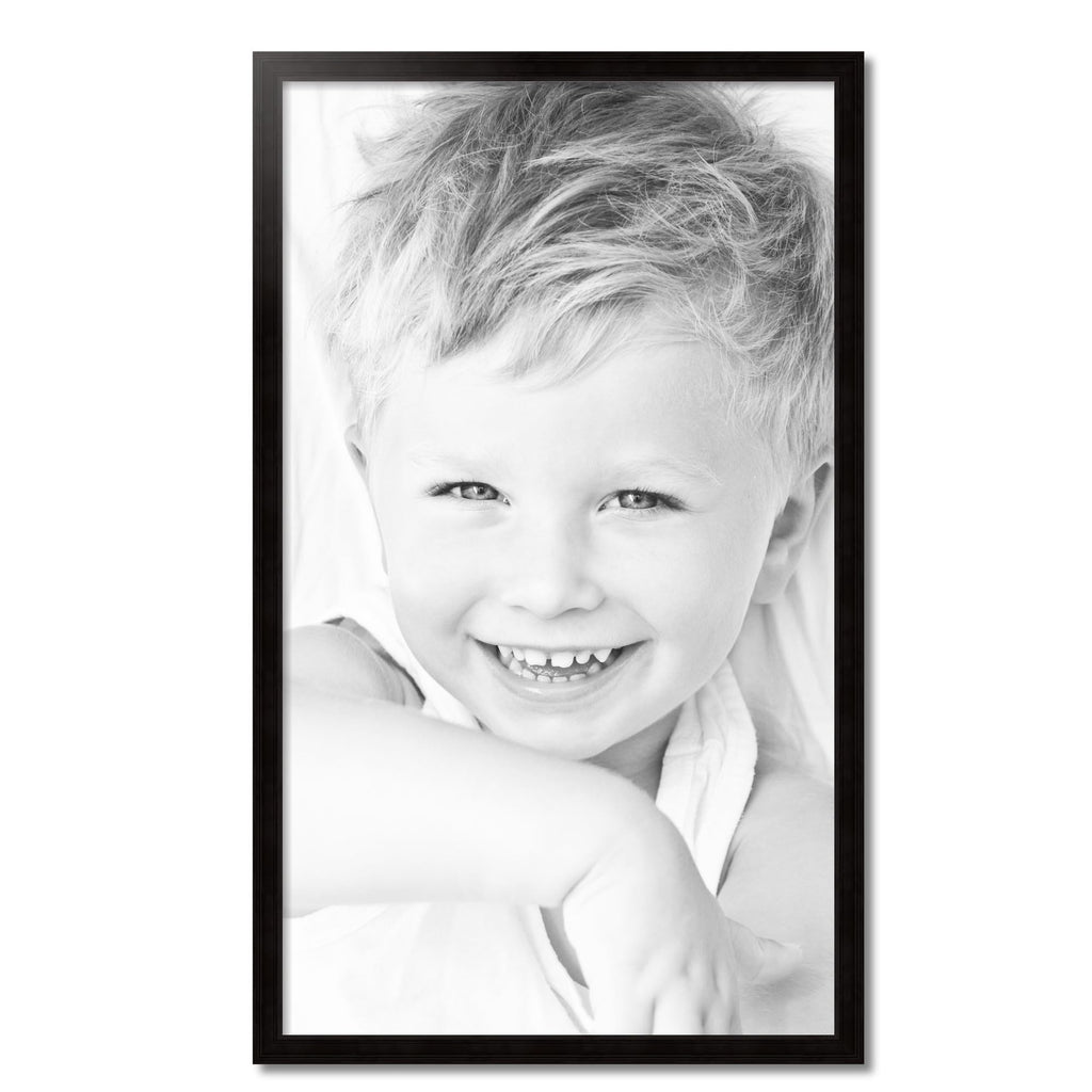 ArtToFrames 28x48 Inch Black Picture Frame, This 1.50 Inch Custom Poster Frame is Colonial Onyx - Comes with Economy Acrylic and Corrugated Backing (2WOM0066-78238-YBLK-28x48)
