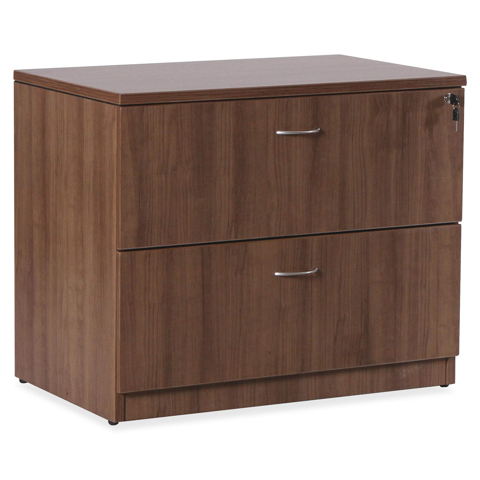 Lorell Essentials Series Walnut Laminate Lateral File