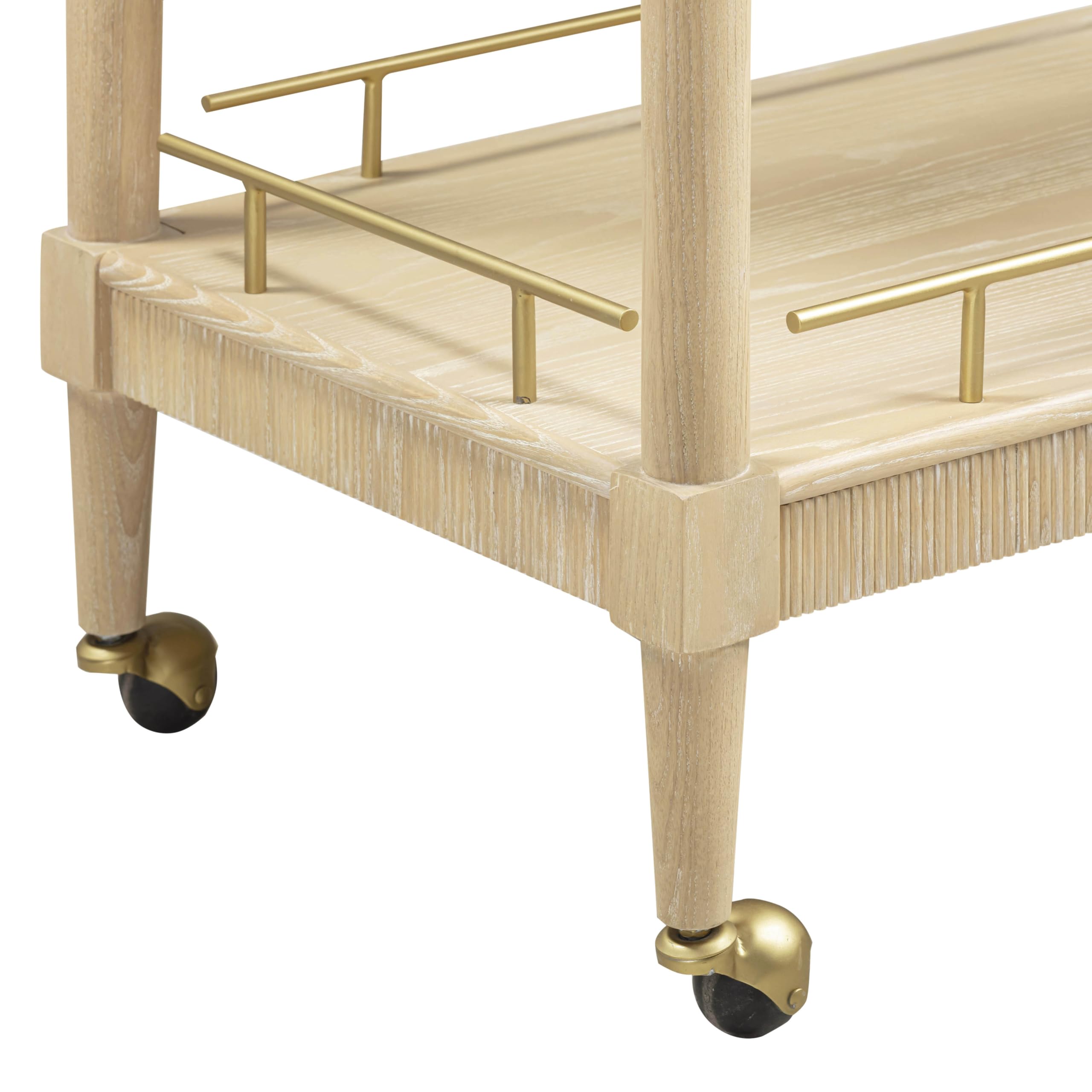 Tov Furniture Slosh Natural Ash Bar Cart