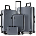 TRAVELARIM Hard Shell Luggage Sets with Spinner Wheels 4 Piece, Expandable Large Suitcases with TSA Lock, Travel Large Suitcase Set, Teal Luggage Set