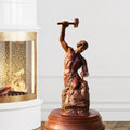 YouFine Bronze Statue and Sculpture of Self Made Man 17.7″ Height Male Figure Sculpture for Bronze Decoration in Home Office and Librarie