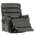 DYNOX 400 LBS Big Tall Man Large-Wide Power Dual Motor Lift Recliners Chairs for Elderly, Lay Flat Lift Chair with Infinite Positions, Heat & Massage, Extended Footrest (9298L,Faux Leather,Grey)