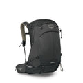 Osprey Stratos 34L Men's Hiking Backpack - Camping Bag with Waterproof Raincover, Bottle Pockets, & Gear Straps, Raven Black