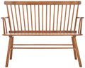 SAFAVIEH Furniture - Addison Loveseat - Honey - Solid Wood - Coastal Slatted Design - Ideal for Living Room, Sunroom, Bedroom, 18" Seat Height (AMH8513D)