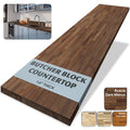 Howizz Walnut Butcher Block Countertop 60 x 25 x 1.5 Inches - Solid Wood Table Top for Desk Top, Dining Table, Workbench Top
