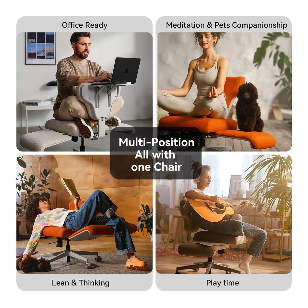 Newtral Freedom-X Cross Legged Office Desk Chairs for Home, Make Up, Bed Room