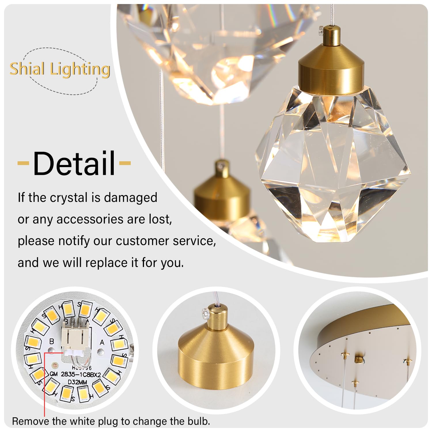 H142in Foyer Chandelier Big Chandeliers for High Ceiling Gold Pendant Light Fixture 26-Lights Crystal Chandelier Lighting Fixture for Living Room Staircase Villa