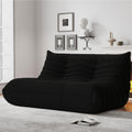 Bean Bag Chairs for Adults, Memory Foam Couch Loveseat Sofa Chair, Soft Teddy Material Cozy Comfy Reading Nook Chairs, Floor Chair for Living Room Bedroom Office(Black)