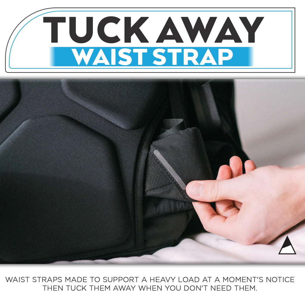 NOMATIC Navigator Travel Backpack - 32L Backpack with Laptop Compartment and 9L Built-In Expansion - Anti-Theft Carry-On Backpack for Travel - Water Resistant Travel Pack (Black)