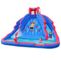 Sunny & Fun Ultra Climber Inflatable Water Slide Park – Heavy-Duty for Outdoor Fun - Climbing Wall, Two Slides & Splash Pool – Easy to Set Up & Inflate with Included Air Pump & Carrying Case
