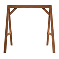 Amish Casual 4/5 Foot A-Frame Porch Swing Stand in Oak Stain - Treated Wood Outdoor Stand for Swings, Made in The USA by Amish Craftsmen