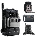 COALAX Lancer300 Pro Camera Backpack with 300W Power Station, Modular Creator Backpack with Magic Arm for Hands-Free POV Filming, Exoskeleton Camera Bag for Photography & Outdoor Production (Black)