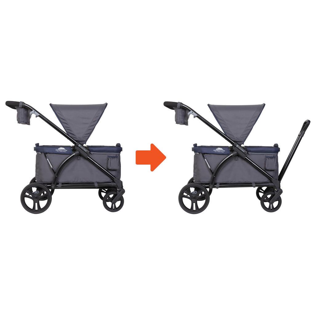 Baby Trend Expedition® 2-in-1 Stroller Wagon, Smokey Navy