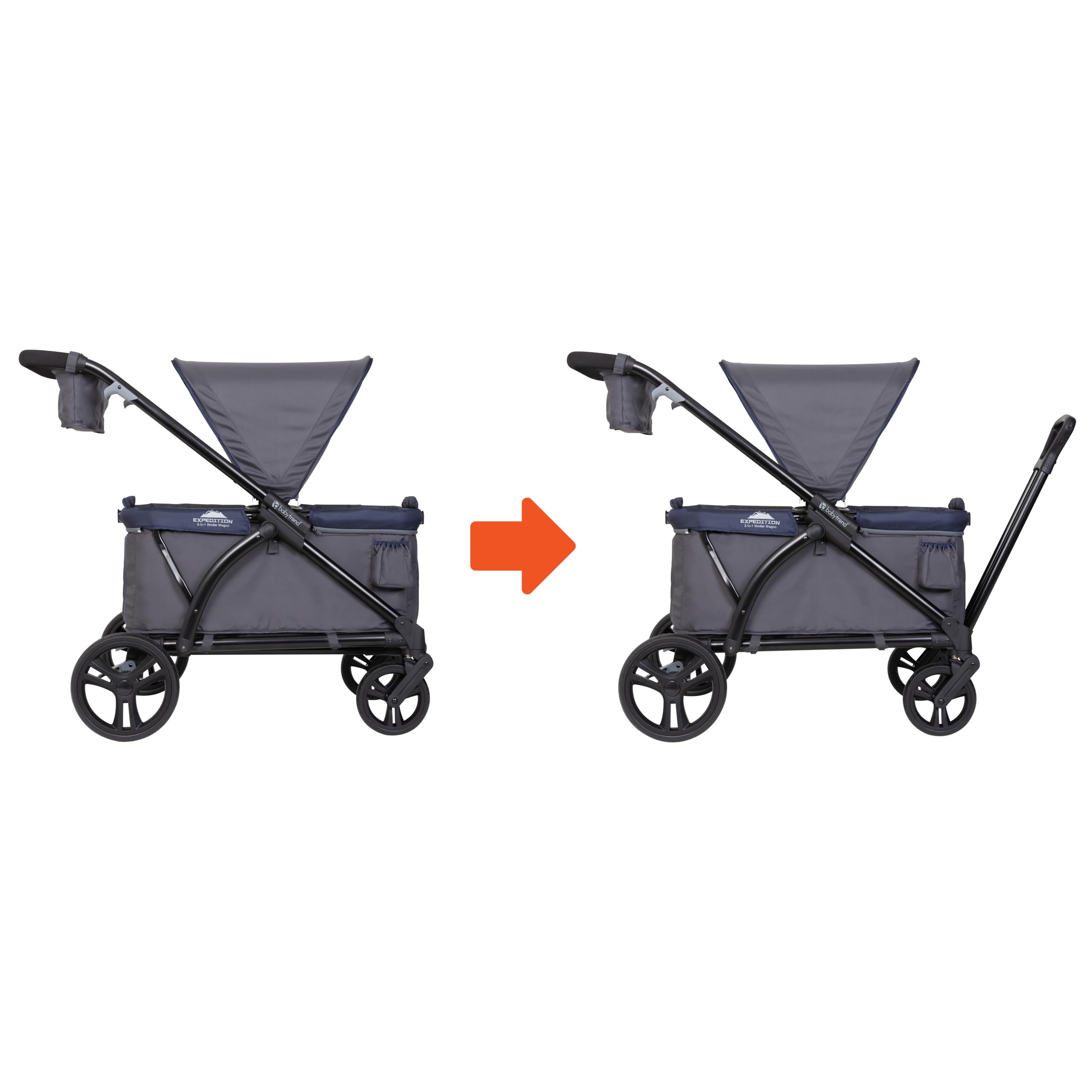 Baby Trend Expedition® 2-in-1 Stroller Wagon, Smokey Navy