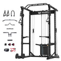 MAJOR FITNESS Power Cage Drone1 Premium- Multi-Function Power Rack for Home Gym, Squat Rack with Pull-up Bar, Cable Crossover System, J-Hooks, for Strength Training, Heavy-Duty Steel Construction